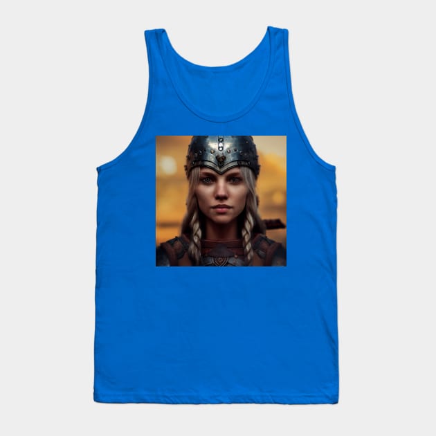 Viking Shield Maiden Tank Top by Grassroots Green